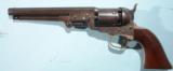 EXCELLENT CIVIL WAR ERA COLT MODEL 1851 NAVY REVOLVER WITH JANUARY 1861 DATE FACTORY LETTER. - 3 of 11