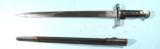 MARTINI HENRY MK III PATTERN 1887 SWORD BAYONET AND SCABBARD. - 2 of 3