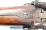 AMERICAN SILVER INLAID PERCUSSION DOUBLE SHOTGUN, CIRCA 1840-50.- 5 of 11