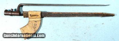 SPRINGFIELD U.S. MODEL 1855 SOCKET BAYONET WITH SCABBARD AND FROG.