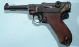 EARLY DWM MILITARY LUGER 9MM PISTOL DATED 1912 WITH REGIMENTAL MARKING. - 3 of 9