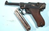 EARLY DWM MILITARY LUGER 9MM PISTOL DATED 1912 WITH REGIMENTAL MARKING. - 8 of 9