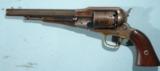 CIVIL WAR REMINGTON NEW MODEL .44 CAL. PERCUSSION ARMY REVOLVER CIRCA 1863.- 1 of 8