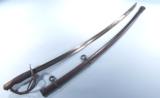 MANSFIELD & LAMB U.S. MODEL 1860 CAVALRY SABER & SCABBARD, DATED 1864.
- 1 of 5
