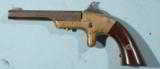 CIVIL WAR H.C. LOMBARD .22 RF BRASS FRAME SINGLE SHOT DERRINGER PISTOL, CIRCA 1860'S.
- 2 of 6