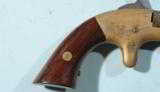 CIVIL WAR H.C. LOMBARD .22 RF BRASS FRAME SINGLE SHOT DERRINGER PISTOL, CIRCA 1860'S.
- 4 of 6