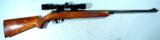 EARLY 1ST YEAR BROWNING T BOLT OR T-BOLT .22LR BOLT ACTION RIFLE WITH SCOPE, CIRCA 1965.
- 1 of 7