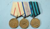 THREE WW2 RUSSIAN CAMPAIGN MEDALS.
- 1 of 4