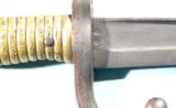FRENCH MODEL 1866 CHASSEPOT SABER BAYONET DATED 1874. - 4 of 6