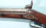 EXCEPTIONAL SHENANDOAH VALLEY PERCUSSION HALF STOCK RIFLE SIGNED A. MCGILVRAY HARRISONBURG, VA. W/FAMILY PROVENANCE CA. 1850. - 10 of 15