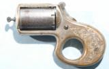 DESIRABLE JAMES REID 22 CAL. MY FRIEND KNUCKLE DUSTER OR KNUCKLEDUSTER PEPPERBOX POCKET REVOLVER CA. 1870’S.
- 2 of 7