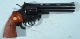 COLT PYTHON 6" BLUE .357MAG D.A. REVOLVER CIRCA 1975.- 1 of 7