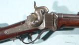 FINE EARLY CIVIL WAR SHARPS U.S. NEW MODEL 1859 PERCUSSION .52 CAL. CAVALRY CARBINE W/IRON PATCHBOX CIRCA 1861.
- 3 of 11