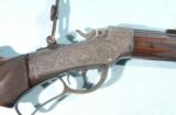 RARE MARLIN BALLARD FACTORY ENGRAVED RIGBY NO. 6 ½ SINGLE SHOT .32-40 CAL. OFF-HAND RIFLE CIRCA 1880’S. - 1 of 12