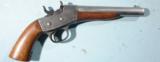 SCARCE REMINGTON U.S. NAVY MODEL 1867 ROLLING BLOCK .50 CF CAL. PISTOL CIRCA EARLY 1870’S.- 2 of 9