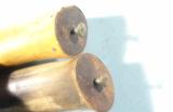 LOT OF TWO EARLY 19TH CENTURY RIFLE POWDER HORNS OR POWDERHORN. - 4 of 5