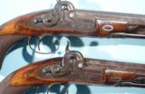 RARE PAIR OF JOHN MANTON & SON PERCUSSION OFFICER’S DUELLING OR DUELING PISTOLS SERIAL NUMBER 10904, CIRCA 1840. - 3 of 13