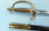 AMES MFG. CO. U.S. MODEL 1840 MUSICIANS SWORD AND SCABBARD DATED 1862. - 5 of 6