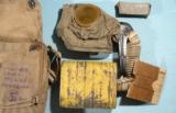 U.S. 26TH INFANTRY YANKEE DIVISION M1917 DOUGHBOY AEF WW1 OR WWI CEM OR SBR GAS MASK & CARRYING BAG.
- 4 of 5