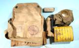 U.S. 26TH INFANTRY YANKEE DIVISION M1917 DOUGHBOY AEF WW1 OR WWI CEM OR SBR GAS MASK & CARRYING BAG.
- 2 of 5