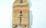 WW2 OR WWII 1943 DATED M-1 CARBINE MAGAZINE POUCH WITH TWO .30 CARBINE UNDERWOOD (15 rds) MAGS BY MIDLAND FABRICS CO. - 1 of 5