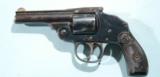 IVER JOHNSON SAFETY HAMMERLESS AUTOMATIC 2ND MODEL 2ND TYPE .38S&W REVOLVER, CIRCA 1895. - 2 of 5