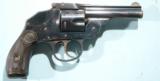 IVER JOHNSON SAFETY HAMMERLESS AUTOMATIC 2ND MODEL 2ND TYPE .38S&W REVOLVER, CIRCA 1895. - 1 of 5