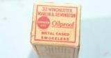VINTAGE BOX OF REMINGTON U.M.C. OILPROOF .32 WINCHESTER (.32WCF) REMINGTON & MARLIN CARTRIDGES, (43CT). - 4 of 5