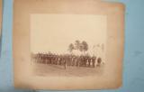 PAIR LARGE ALBUMIN CABINET PHOTOS OF THE 1ST NEW HAMPSHIRE INFANTRY REGIMENT CIRCA 1880’S. - 3 of 5
