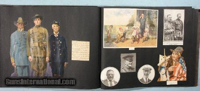 FABULOUS WWI WW1 AMERICAN LADIES SCRAPBOOK CIRCA 1918.
