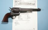 SUPERB EARLY COLT SINGLE ACTION ARMY 7 ½” BLACK POWDER .45 CAL. REVOLVER W/FACTORY LETTER-1876 SHIP DATE. - 1 of 12