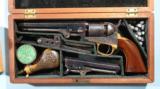VERY RARE FACTORY ORIGINAL CASED COLT MODEL 1849 POCKET REVOLVER TWO BARREL SET CIRCA 1862.
- 3 of 10
