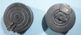LOT OF TWO RUSSIAN PPSH-41 OR PPSH SMG DRUM MAGAZINES. - 1 of 3