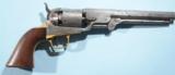 CIVIL WAR COLT U.S. MODEL 1851 NAVY REVOLVER. - 2 of 7