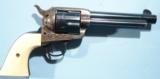 EARLY NEAR MINT COLT SINGLE ACTION .38 COLT CAL. 5 ½” REVOLVER W/ 1910 SHIPPED BROWNING BROS., UTAH WITH FACTORY LETTER .
- 3 of 15