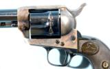 EXCELLENT COLT SINGLE ACTION .32 W.C.F. CALIBER REVOLVER CIRCA 1920 WITH WOLF & KLAR, FT. WORTH, TEXAS FACTORY LETTER. - 5 of 11