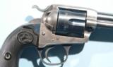 COLT BISLEY SINGLE ACTION .45 LONG COLT CALIBER 7 ½” REVOLVER CIRCA 1909 WITH FACTORY LETTER. - 6 of 11