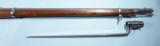 EXCELLENT SPRINGFIELD U.S. ARMY MODEL 1871 REMINGTON’S PATENT .50-70 CAL. RIFLE W/ BAYONET.- 5 of 9