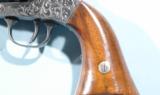 RARE NEAR MINT CASED FACTORY ENGRAVED LONDON PISTOL COMPANY SERIES II PERCUSSION .31 CAL. POCKET REVOLVER CA. 1860.
- 12 of 13