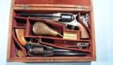 RARE CIVIL WAR ERA CASED PAIR OF CONSECUTIVELY NUMBERED REMINGTON U.S. NEW MODEL .44 CAL. ARMY REVOLVERS CIRCA 1863-4.
- 1 of 12