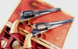 RARE CIVIL WAR ERA CASED PAIR OF CONSECUTIVELY NUMBERED REMINGTON U.S. NEW MODEL .44 CAL. ARMY REVOLVERS CIRCA 1863-4.
- 7 of 12