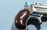 RARE REMINGTON 1ST MODEL .41RF CAL. FACTORY SILVER PLATED DOUBLE DERRINGER CA. 1866. - 7 of 9