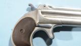MINT CASED REMINGTON TYPE II O/U .41 RF CAL. DOUBLE DERRINGER WITH BRITISH PROOFS CA. 1888.
- 4 of 11