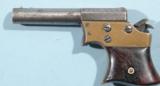 RARE REMINGTON .32 RF CAL. VEST POCKET SAW HANDLE SINGLE SHOT DERRINGER W/ EARLY BRASS FRAME CA. 1865. - 1 of 7
