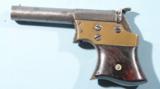 RARE REMINGTON .32 RF CAL. VEST POCKET SAW HANDLE SINGLE SHOT DERRINGER W/ EARLY BRASS FRAME CA. 1865. - 3 of 7