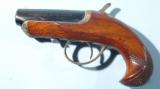 NEAR MINT WILLIAMSON .41 RF CAL. & PERCUSSION CONVERTIBLE SINGLE SHOT DERRINGER CA. 1860’S.
- 2 of 9