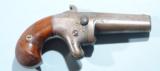EXCELLENT NATIONAL ARMS CO. #2 SINGLE SHOT .41RF CAL. DERRINGER CA. 1860’S. - 1 of 6