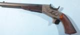 FACTORY ENGRAVED REMINGTON COMMERCIAL MODEL 1866 .50 RF CAL. ROLLING BLOCK SINGLE SHOT PISTOL CA. LATE 1860’S. - 3 of 9