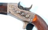 FACTORY ENGRAVED REMINGTON COMMERCIAL MODEL 1866 .50 RF CAL. ROLLING BLOCK SINGLE SHOT PISTOL CA. LATE 1860’S. - 1 of 9