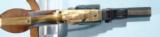 ITALIAN REPRODUCTION ENGRAVED COLT BABY DRAGOON .31 CAL. PERCUSSION 4” REVOLVER ca. 1970’s. - 6 of 7